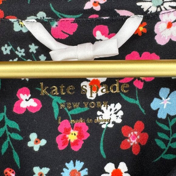 NEVER WORN Kate Spade New York Floral Pajama Set 3/4 Length Women’s L NEW - Picture 8 of 12